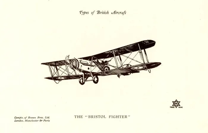 Framed Print : Types of British Aircraft -- The Bristol Fighter Framed Print : Types of British Aircraft -- The Bristol Fighter