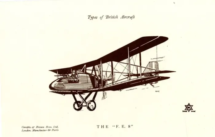 Framed Print : Types of British Aircraft -- The FE8 Framed Print : Types of British Aircraft -- The FE8