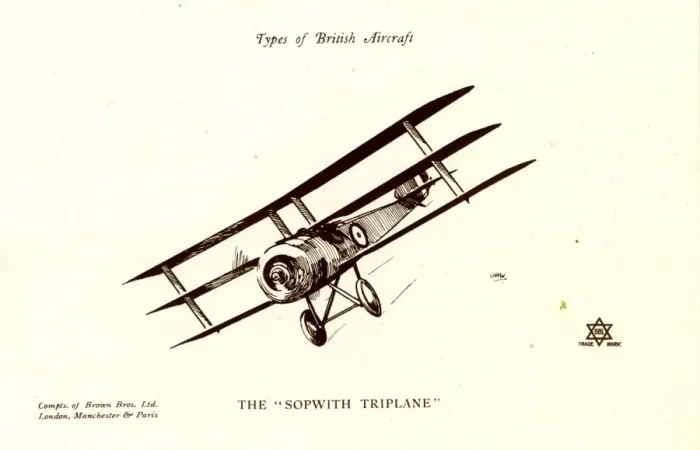 Framed Print : Types of British Aircraft -- The Sopwith Triplane Framed Print : Types of British Aircraft -- The Sopwith Triplane