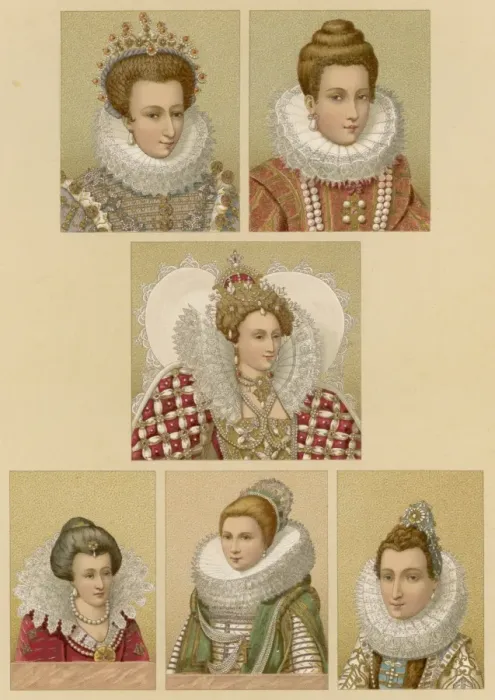Framed Print : Types of Ruff Late C16Th Framed Print : Types of Ruff Late C16Th
