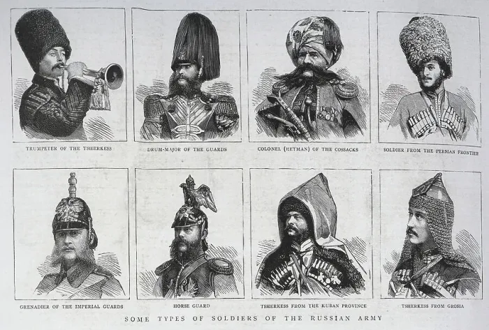 Framed Print : Types of Soldier, Russian Army Framed Print : Types of Soldier, Russian Army