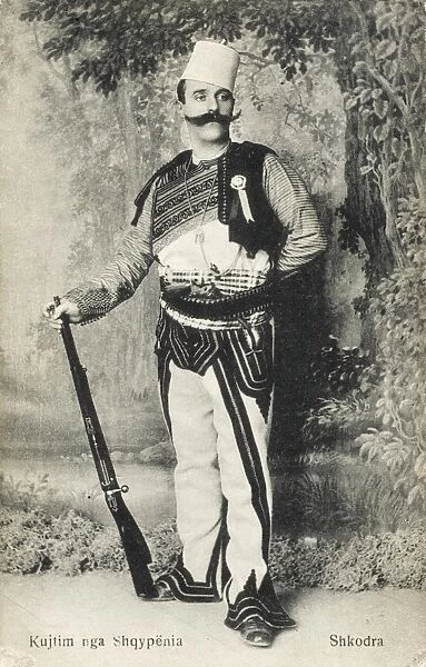 Typical Albanian soldier from Shkoder
