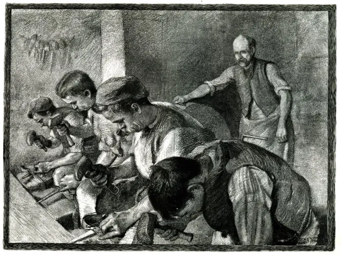Framed Print : Typical British Industries - File Cutters Framed Print : Typical British Industries - File Cutters