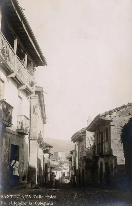 Framed Print : Typical street in Santillana del Mar, Cantabria, Spain Framed Print : Typical street in Santillana del Mar, Cantabria, Spain