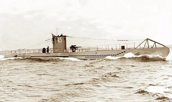 Framed Print : U Boat 45 German submarine WW2 Framed Print : U Boat 45 German submarine WW2