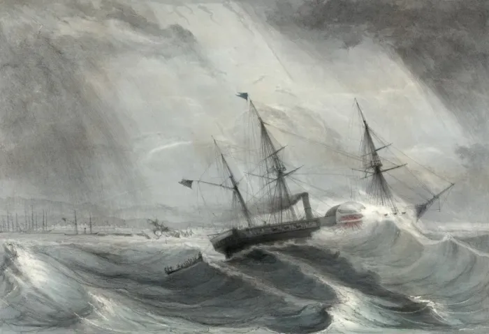 Framed Print : The U. S. Steam Frigate Mississippi, Com re M. C. Perry--Goin Framed Print : The U. S. Steam Frigate Mississippi, Com re M. C. Perry--Goin