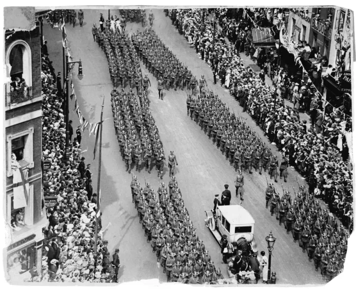Framed Print : U. s. Troops in London Framed Print : U. s. Troops in London