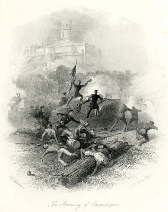 Framed Print : U. S. Troops Storm Chapultepec Framed Print : U. S. Troops Storm Chapultepec