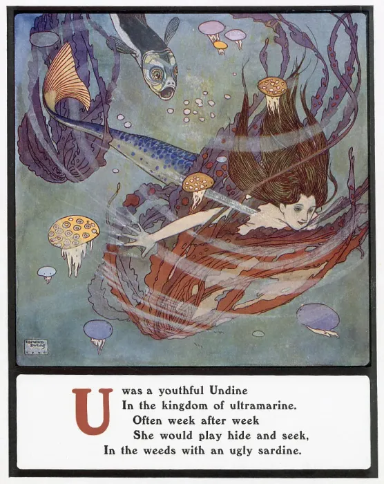 Framed Print : U was a youthful Undine Framed Print : U was a youthful Undine