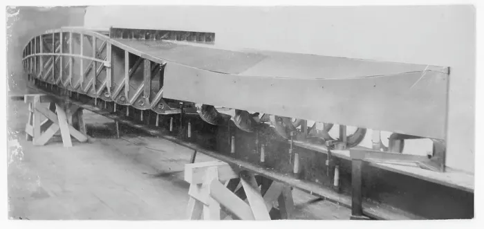 Framed Print : Udet U. 13 float under construction Framed Print : Udet U. 13 float under construction