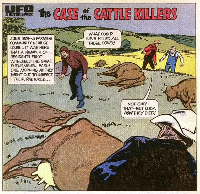 Framed Print : UFOS / MISSOURI CATTLE Framed Print : UFOS / MISSOURI CATTLE