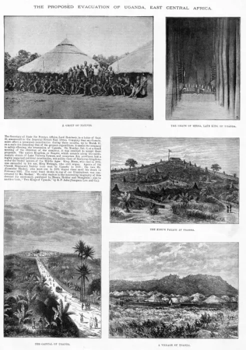 Framed Print : Uganda. Various views of Uganda, clockwise from top right: 1 Framed Print : Uganda. Various views of Uganda, clockwise from top right: 1