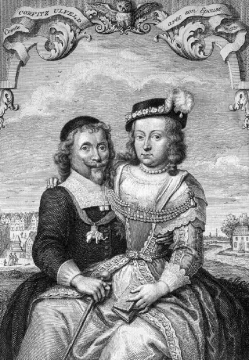 Framed Print : Ulfeldt and wife