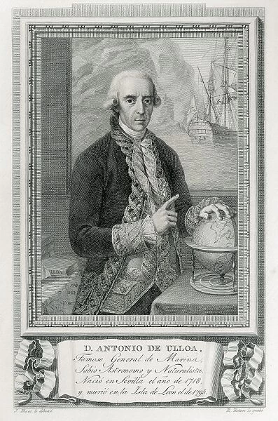 ULLOA, Antonio de (1716-1795). Engraving