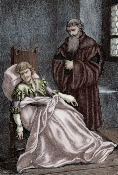 Framed Print : Ulrich von Hutten (1488-1523). Engraving. Colored Framed Print : Ulrich von Hutten (1488-1523). Engraving. Colored
