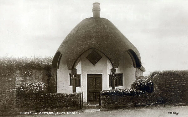 Umbrella Cottage, Lyme Regis, Dorset. Date: circa 1909