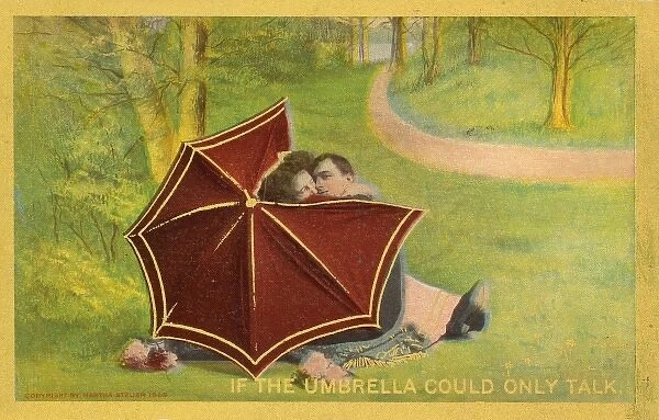 If the umbrella could only talk