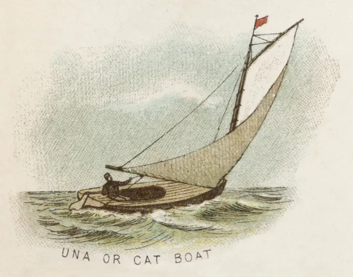 Framed Print : Una, or Cat Boat Framed Print : Una, or Cat Boat