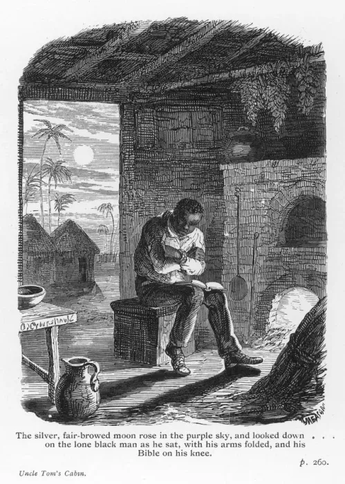 Framed Print : Uncle Tom / Reads Bible Framed Print : Uncle Tom / Reads Bible