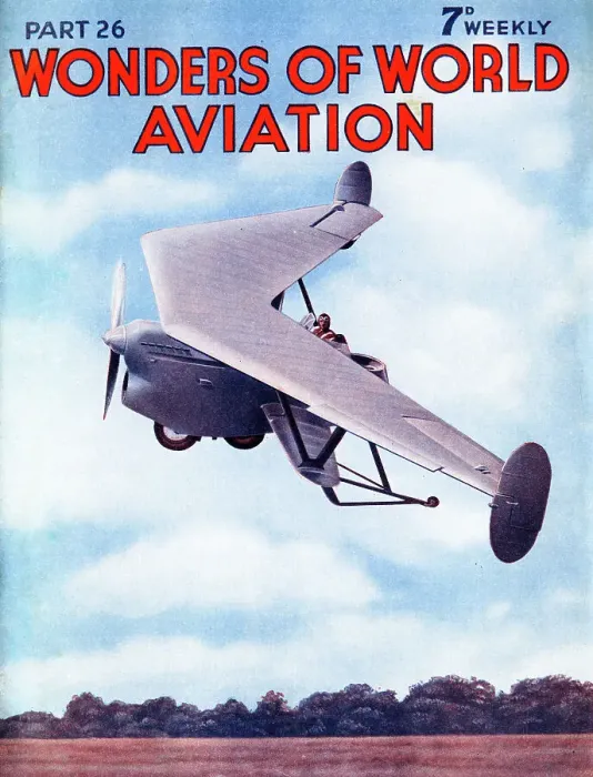 Framed Print : Unconventional aircraft Pterodactyl tailless aeroplane Framed Print : Unconventional aircraft Pterodactyl tailless aeroplane