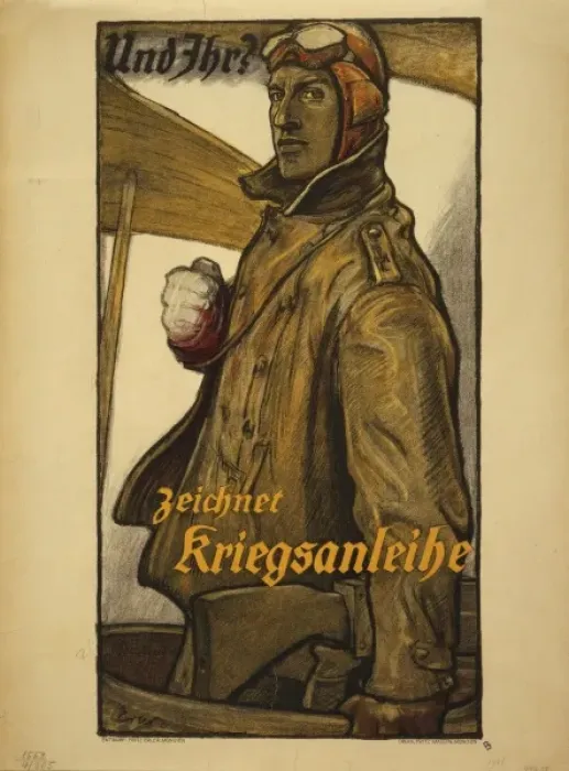 Framed Print : Und Ihr? Zeichnet Kriegsanleihe Framed Print : Und Ihr? Zeichnet Kriegsanleihe