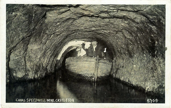Underground Canal & Boat, Speedwell Lead  /  Blue John Mine