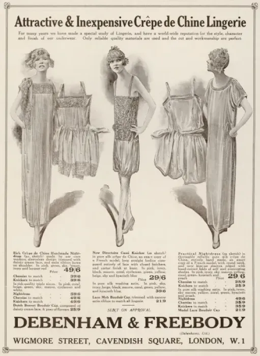 Framed Print : Underwear C. 1923 Framed Print : Underwear C. 1923