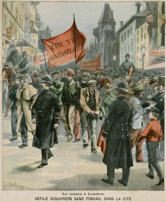 Framed Print : Unemployment in Britain in 1903 Framed Print : Unemployment in Britain in 1903
