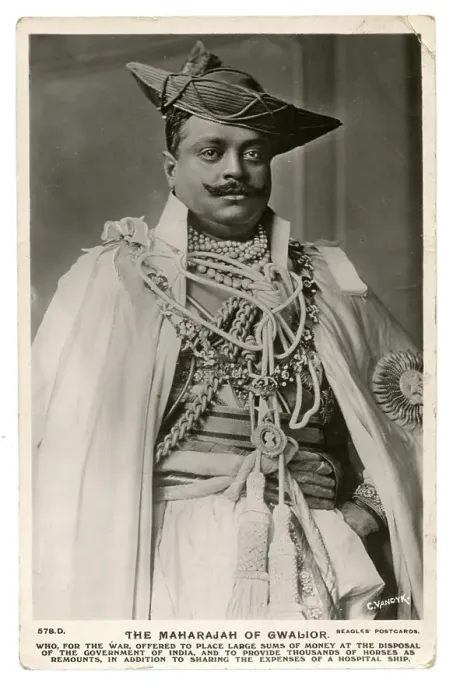 Framed Print : Unformed full length image of the Maharajah of Gwalior Framed Print : Unformed full length image of the Maharajah of Gwalior