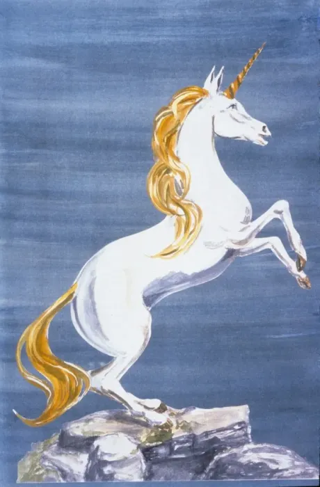 Framed Print : Unicorn. An illustration of the mythical creature, the Unicorn, on display for the Myths Framed Print : Unicorn. An illustration of the mythical creature, the Unicorn, on display for the Myths