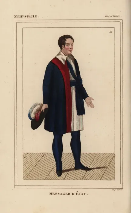 Framed Print : Uniform of a messager d etat (state messenger) Framed Print : Uniform of a messager d etat (state messenger)