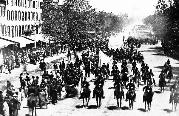 Union Army parade in 1865, Pennsylvania Avenue