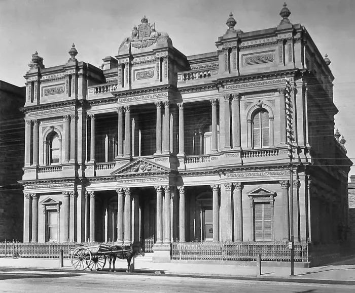 Framed Print : Union Bank of Australia Adelaide Australia early 1900s Framed Print : Union Bank of Australia Adelaide Australia early 1900s