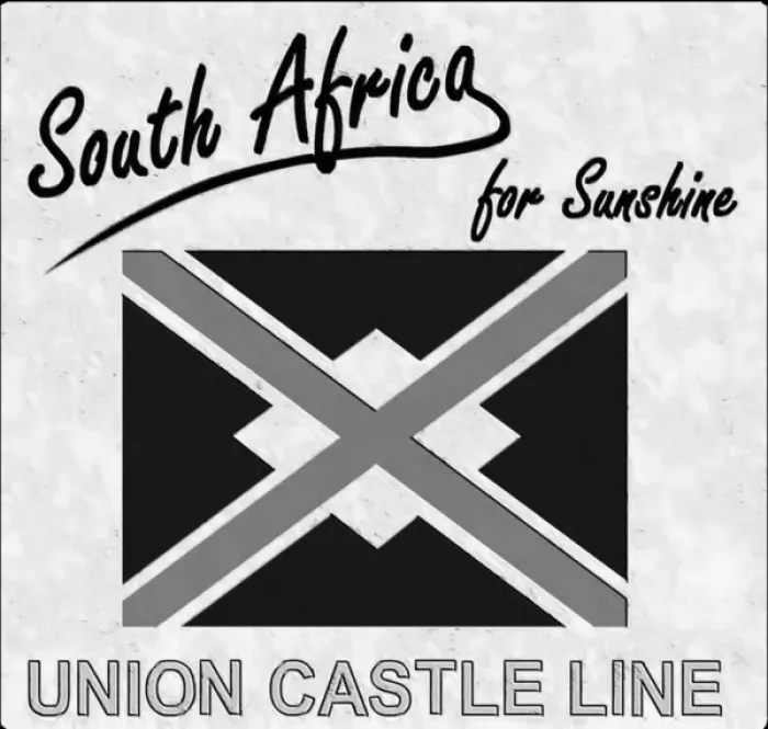 Framed Print : Union Castle Company Banner Framed Print : Union Castle Company Banner