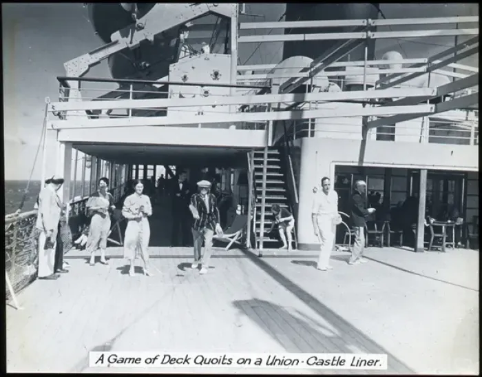 Framed Print : Union Castle Liner Deck Framed Print : Union Castle Liner Deck