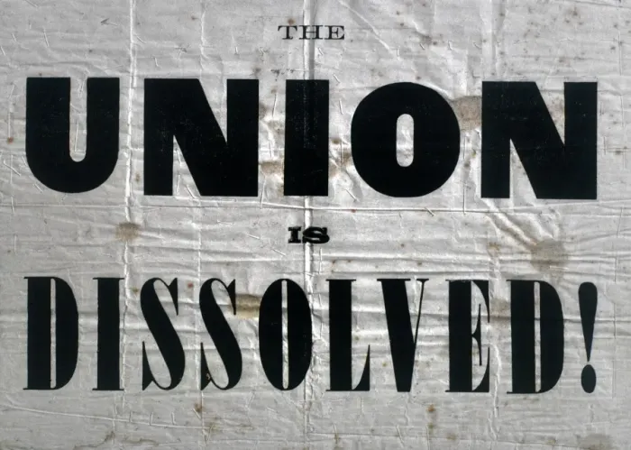 Framed Print : Union Dissolved American Civil War Framed Print : Union Dissolved American Civil War