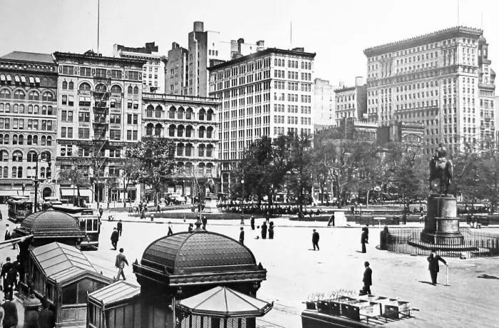 Framed Print : Union Square New York probably early 1900s