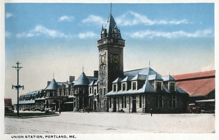 Framed Print : Union Station, Portland, Maine, USA