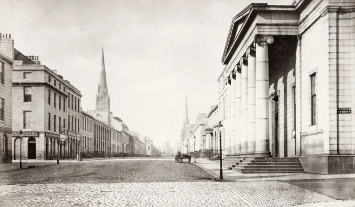 Framed Print : Union Street, Aberdeen, looking west, Scotland, c. 1880 s Framed Print : Union Street, Aberdeen, looking west, Scotland, c. 1880 s