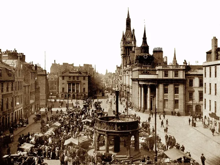 Framed Print : Union Street, Aberdeen, Victorian period Framed Print : Union Street, Aberdeen, Victorian period