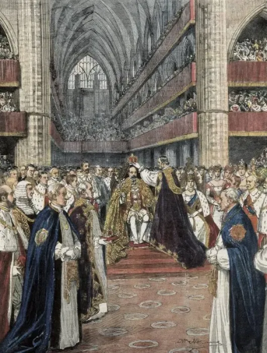 Framed Print : United Kingdom (1901). Coronation of Edward VII Framed Print : United Kingdom (1901). Coronation of Edward VII