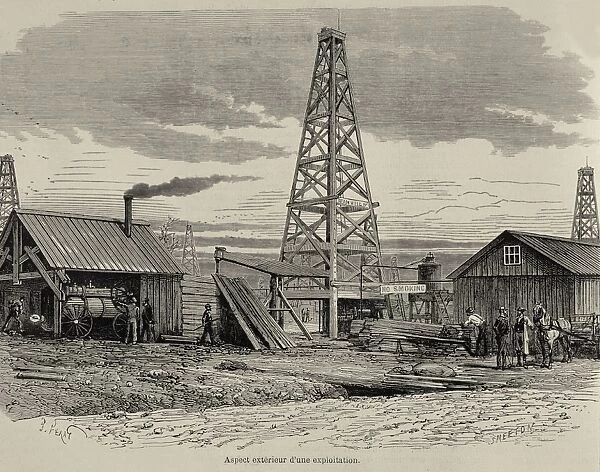 United States (19th c. ). Oil exploitation in