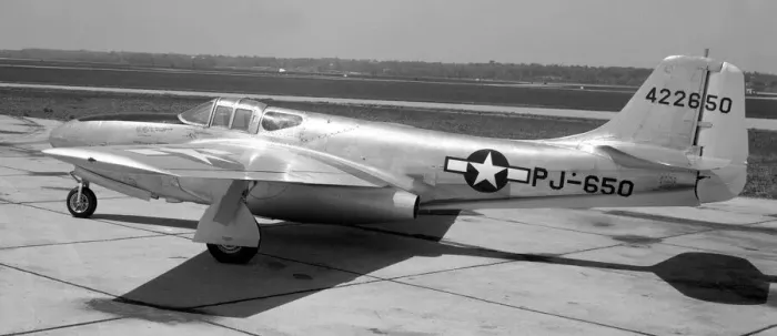 Framed Print : United States Air Force - Bell P-59B Airacomet 44-22650 Framed Print : United States Air Force - Bell P-59B Airacomet 44-22650
