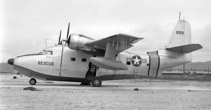 Framed Print : United States Air Force - Grumman SA-16A Albatross 51-0029 Framed Print : United States Air Force - Grumman SA-16A Albatross 51-0029