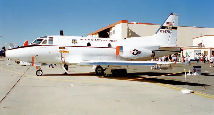 Framed Print : United States Air Force - North American NT-39A-1-NA Sabreliner 60-3478 (msn 265-6), of Air Force Materiel Command, at Edwards Air Force Base. Date: circa 2000 Framed Print : United States Air Force - North American NT-39A-1-NA Sabreliner 60-3478 (msn 265-6), of Air Force Materiel Command, at Edwards Air Force Base. Date: circa 2000