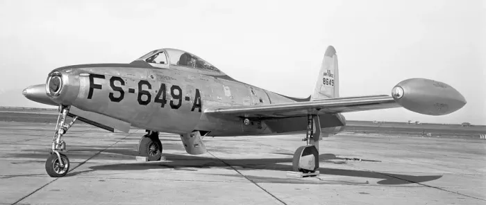 Framed Print : United States Air Force - Republic F-84D-1-RE Thunderjet Framed Print : United States Air Force - Republic F-84D-1-RE Thunderjet