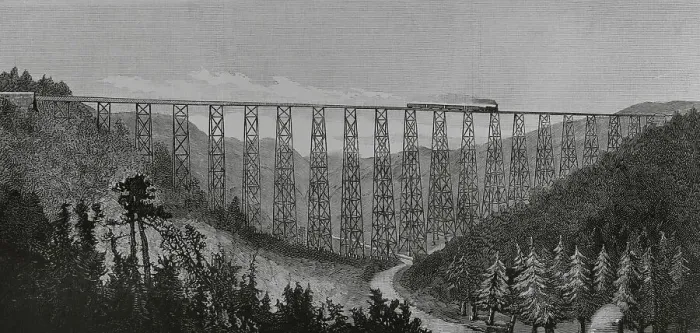 Framed Print : United States. Alton, Pennsylvania. The Kinzua Viaduct Framed Print : United States. Alton, Pennsylvania. The Kinzua Viaduct