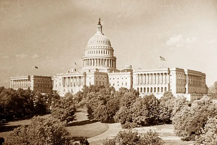 Framed Print : United States Capitol USA early 1900s Framed Print : United States Capitol USA early 1900s