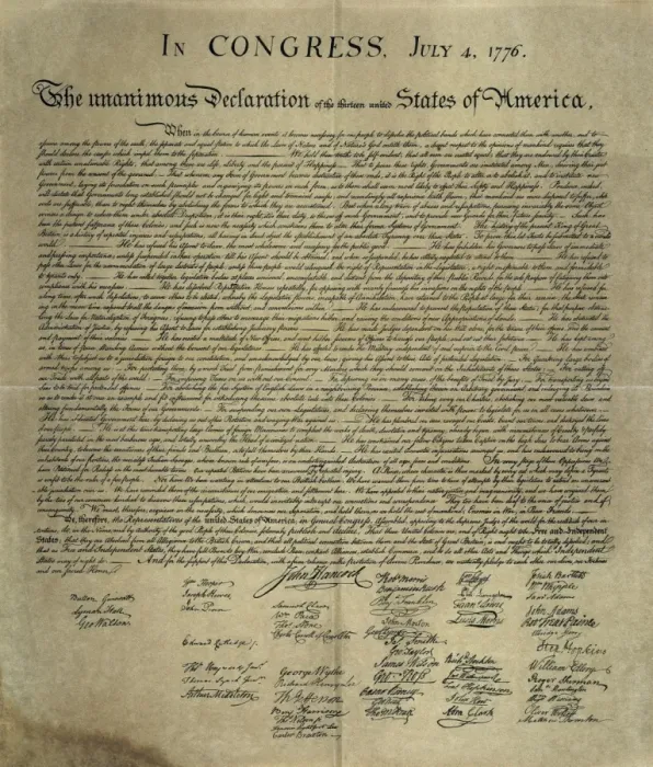 Framed Print : United States. The Declaration of Independence Framed Print : United States. The Declaration of Independence