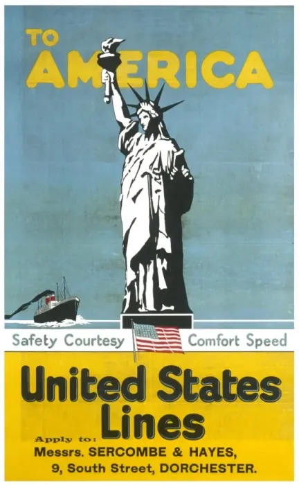 Framed Print : United States Lines poster Framed Print : United States Lines poster